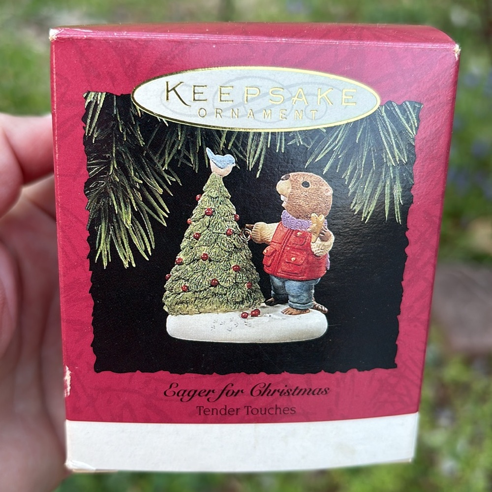 HALLMARK KEEPSAKE ORNAMENT EAGER FOR CHRISTMAS TENDER TOUCHES
